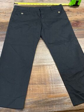 Black Cropped Tailored Pants Japanese Brand
